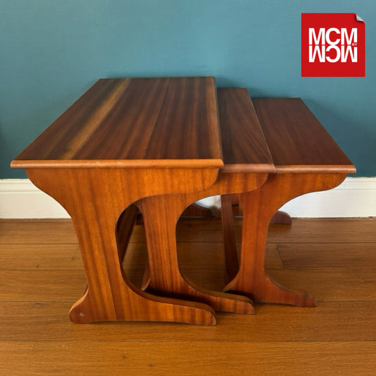 Mid-century Teak Nesting Tables in the Danish style