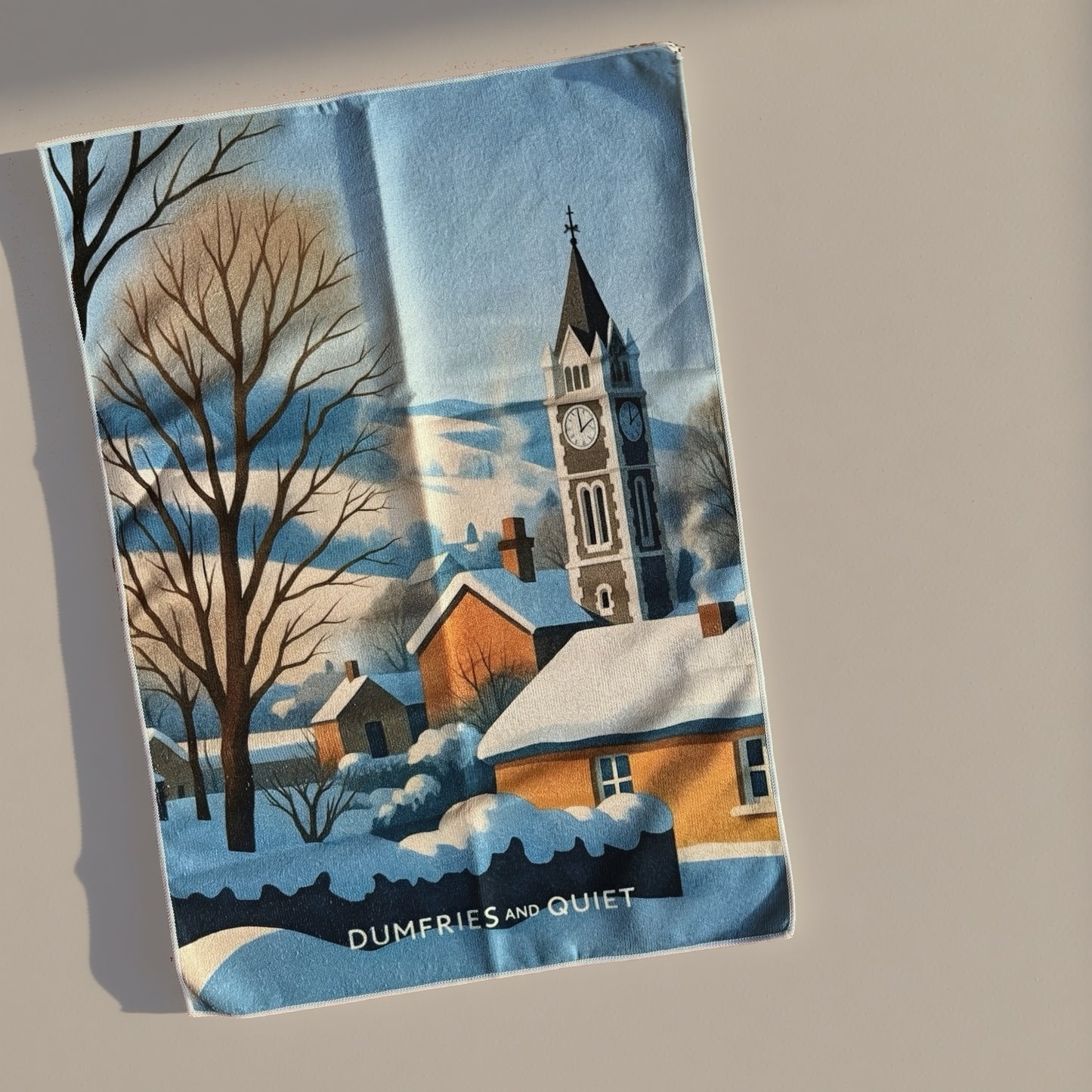 Moniaive Winter tea towel