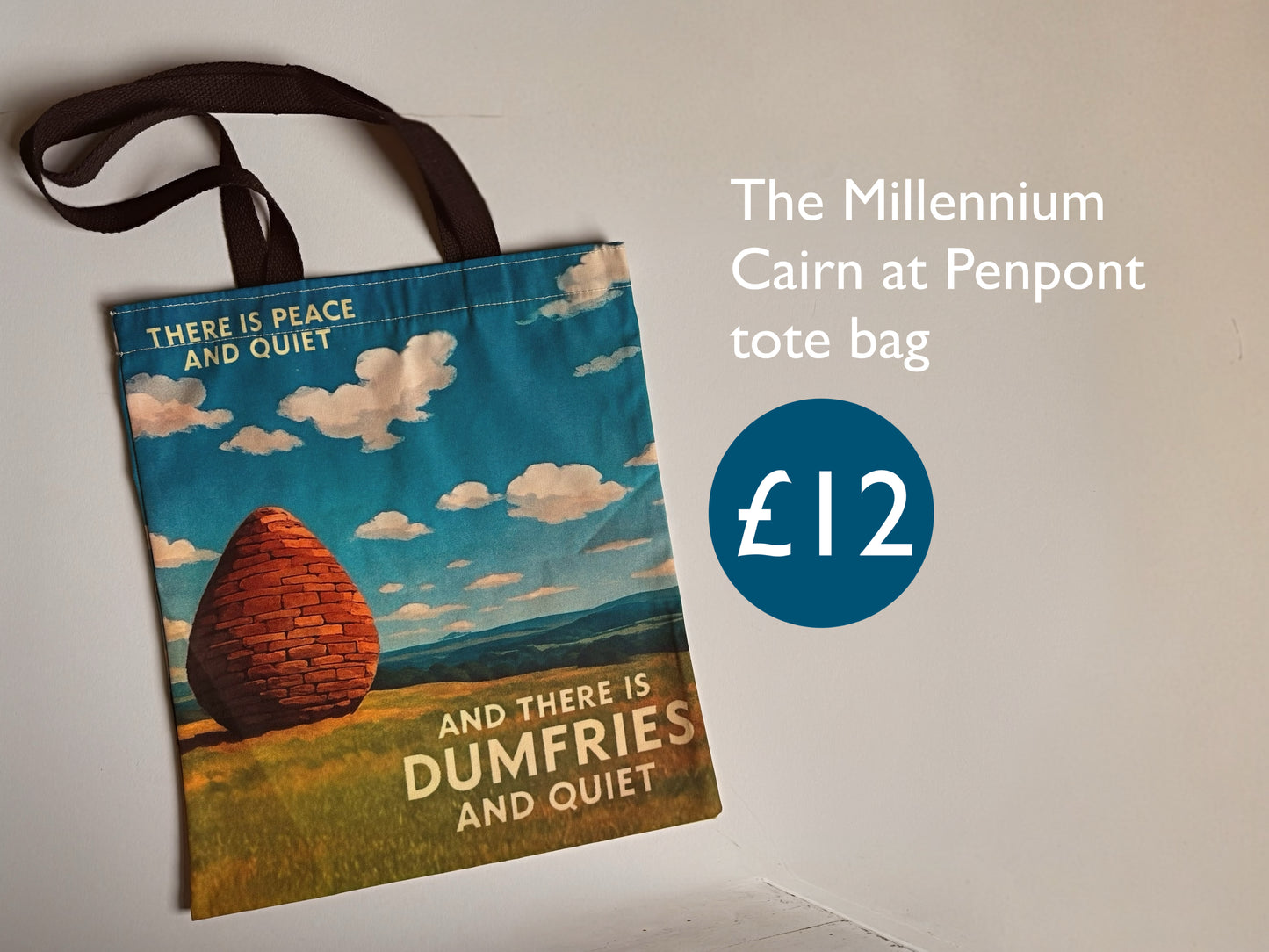 The Millennium Cairn at Penpont tote bag