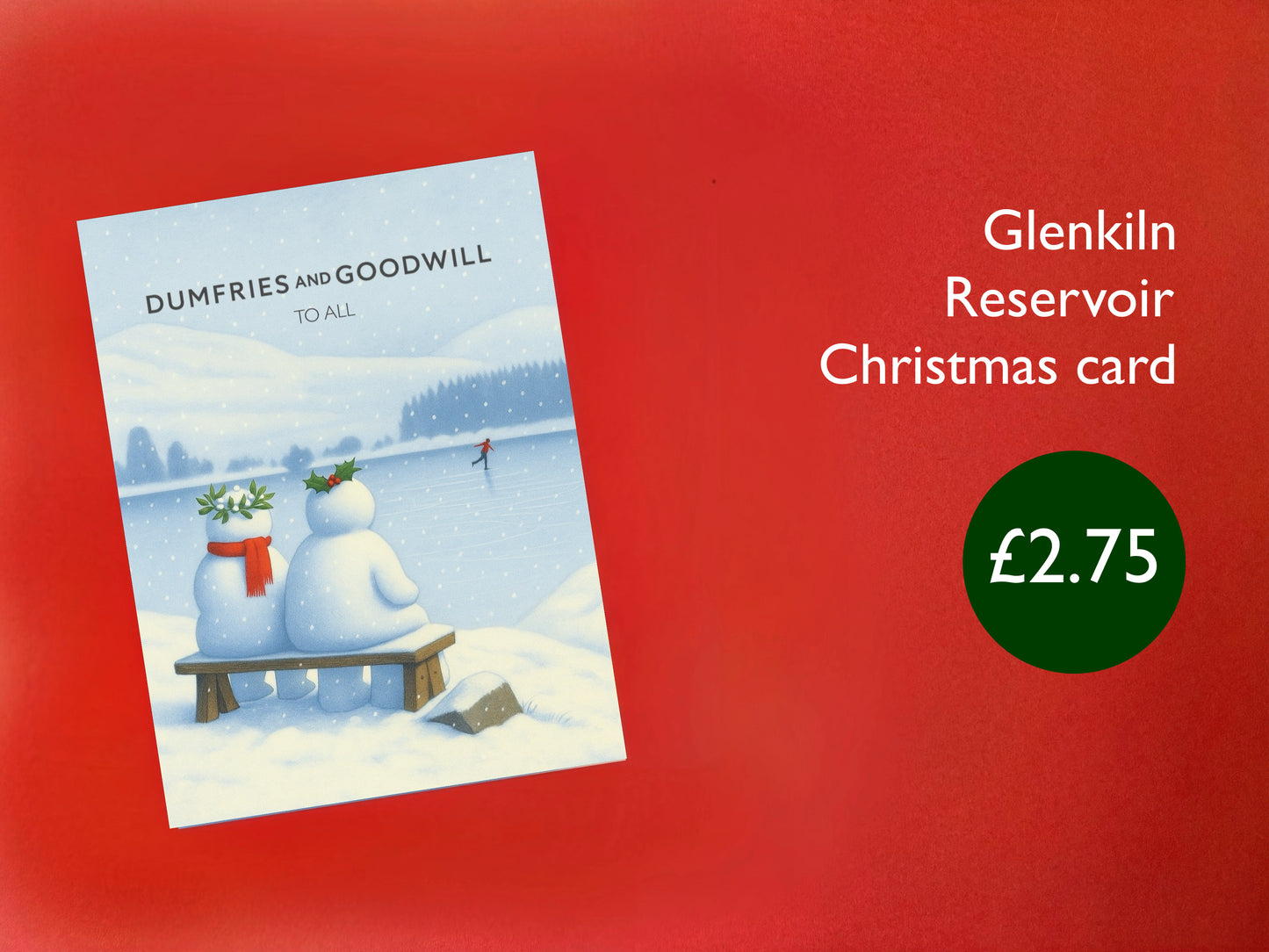 Glenkiln Reservoir Christmas card