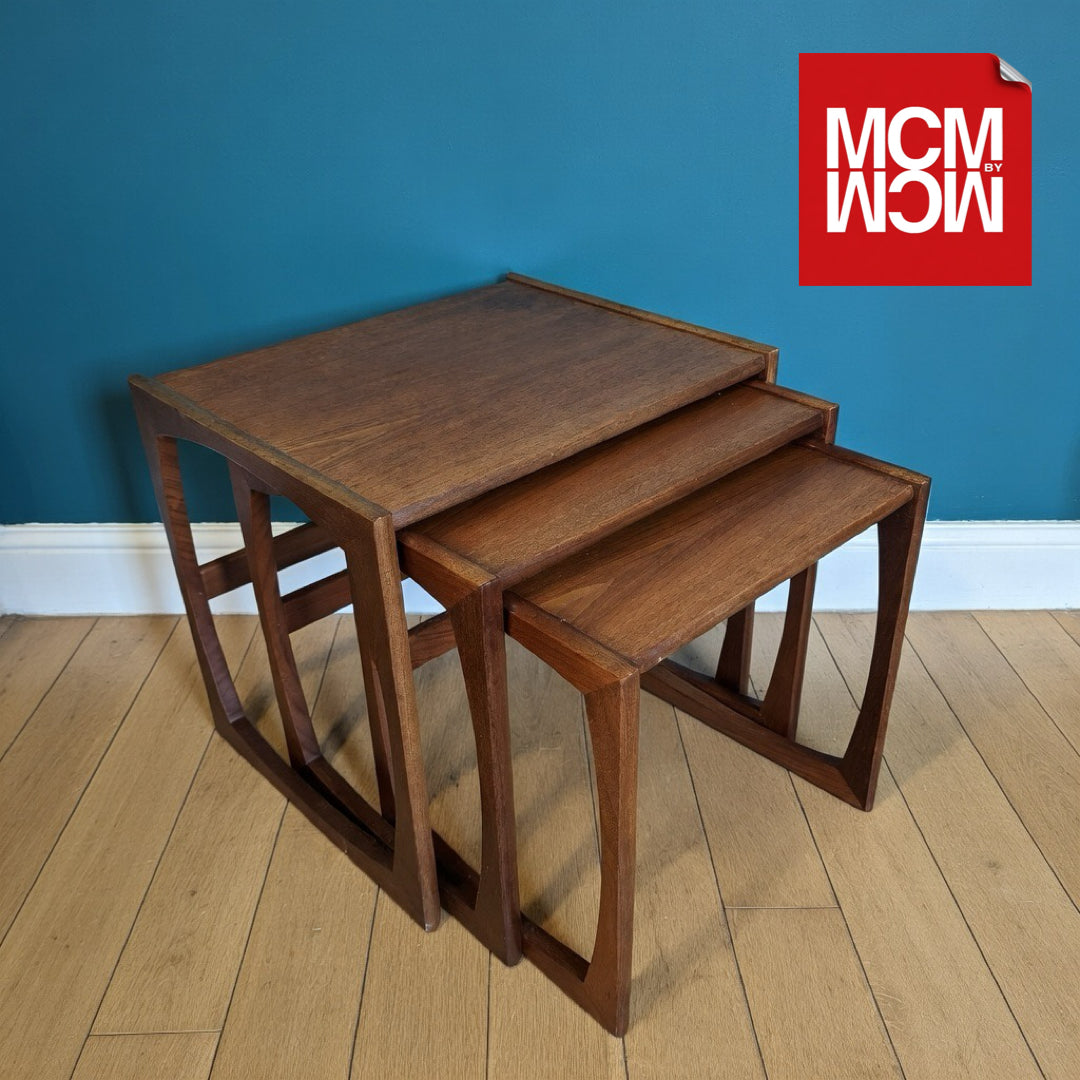 Mid Century Quadrille Set of 3 Side Tables by G Plan