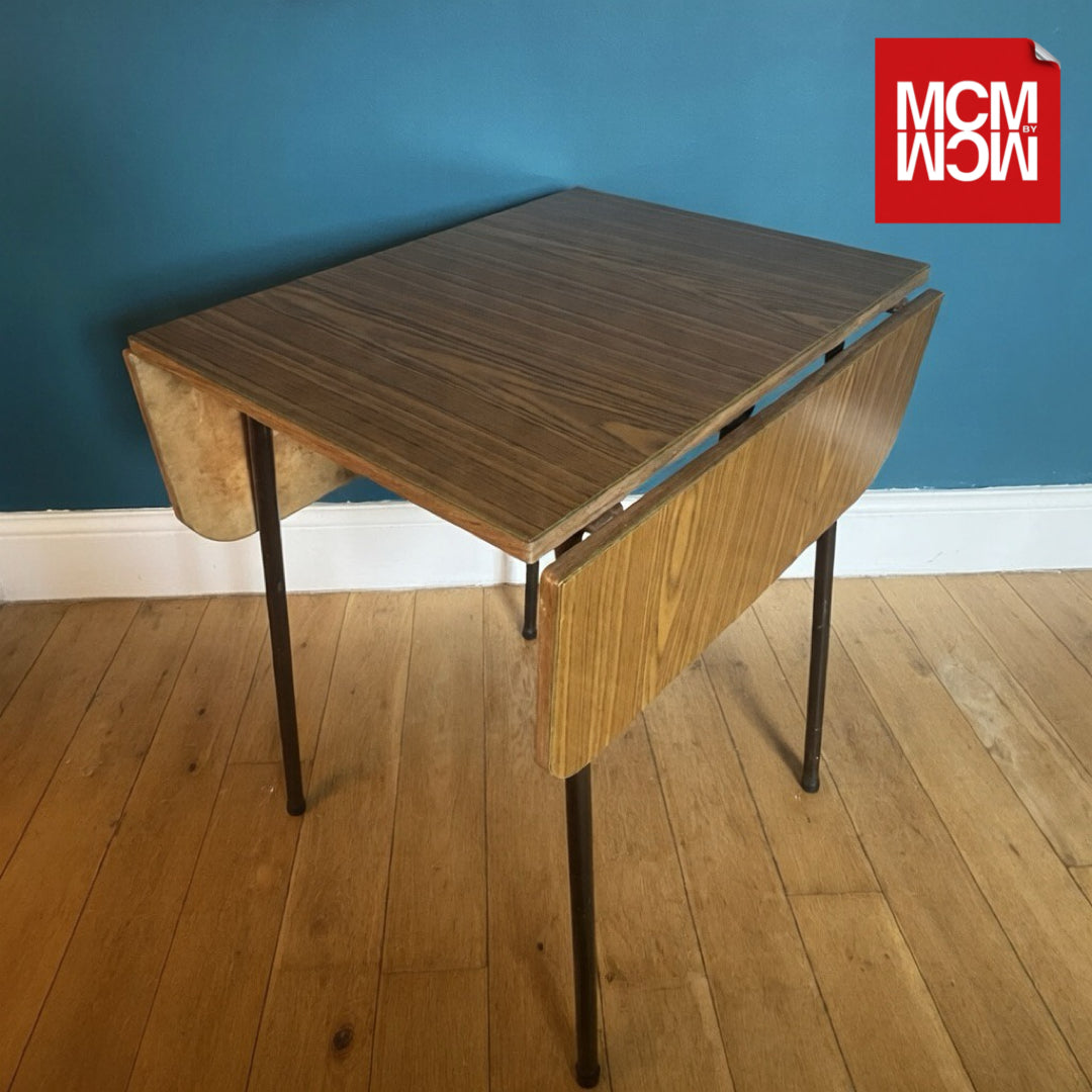 Mid-century drop leaf Formica table