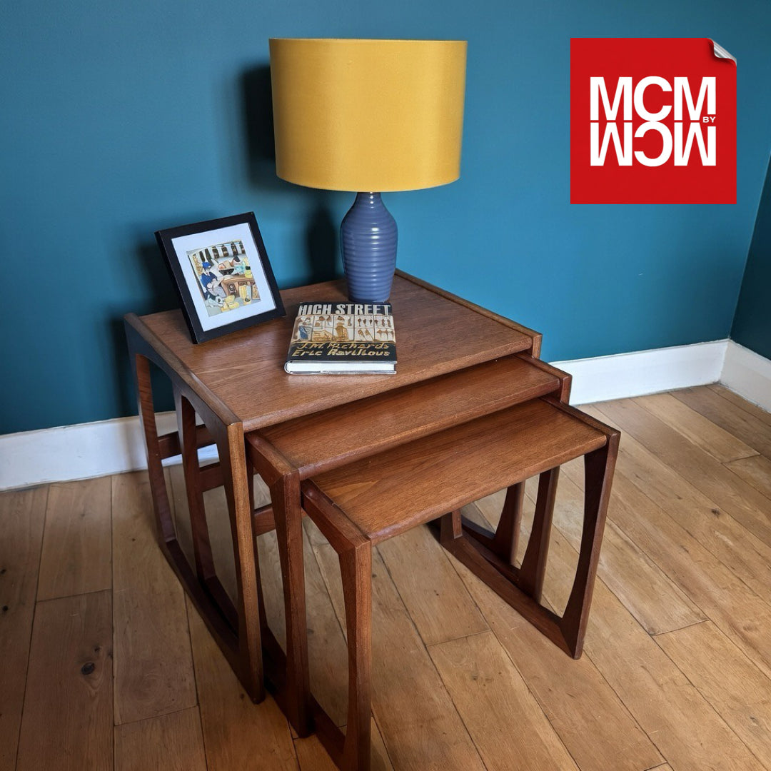 Mid Century Quadrille Set of 3 Side Tables by G Plan