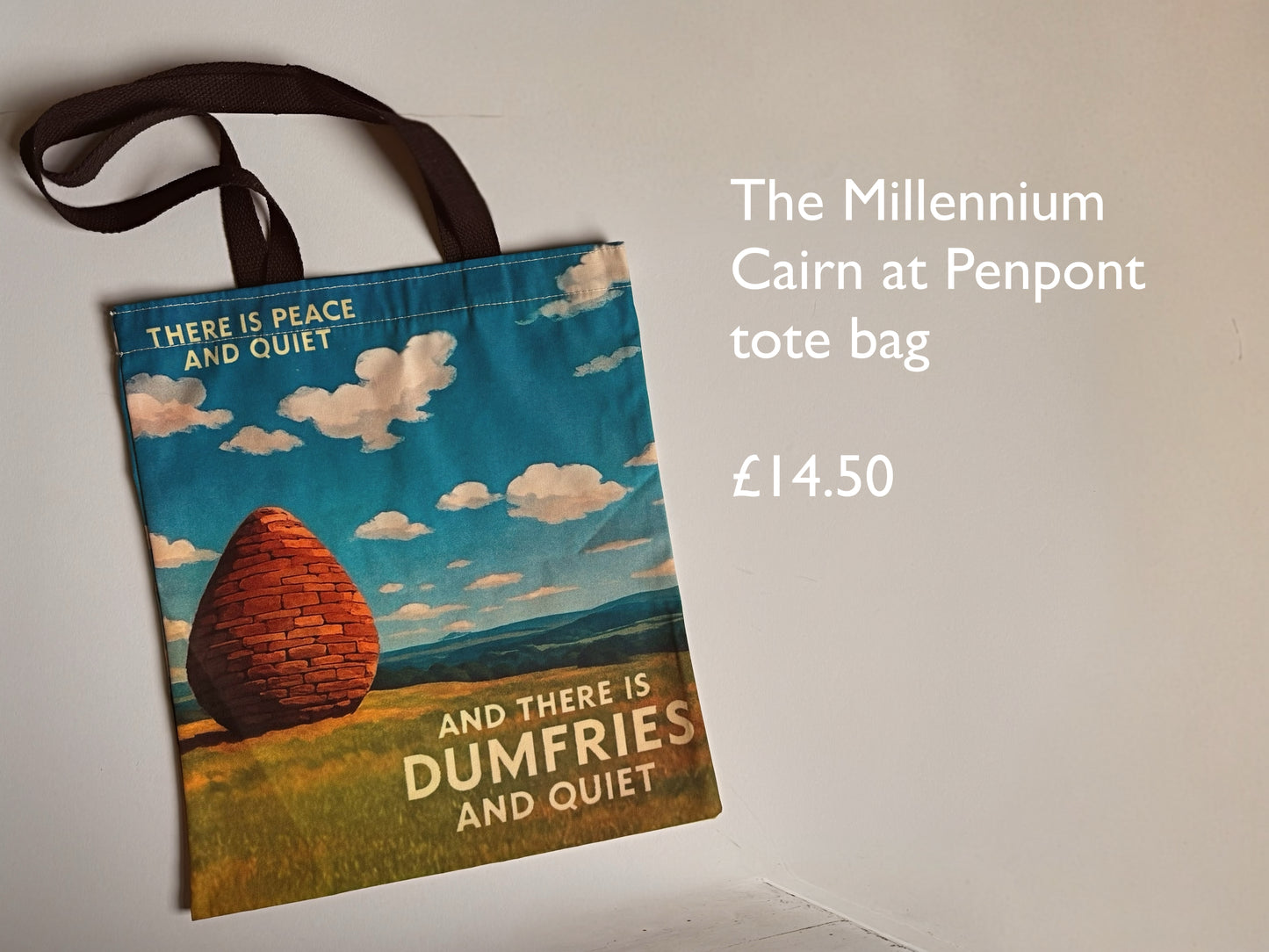 The Millennium Cairn at Penpont tote bag