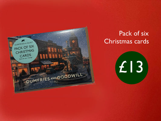 Pack of six Christmas cards
