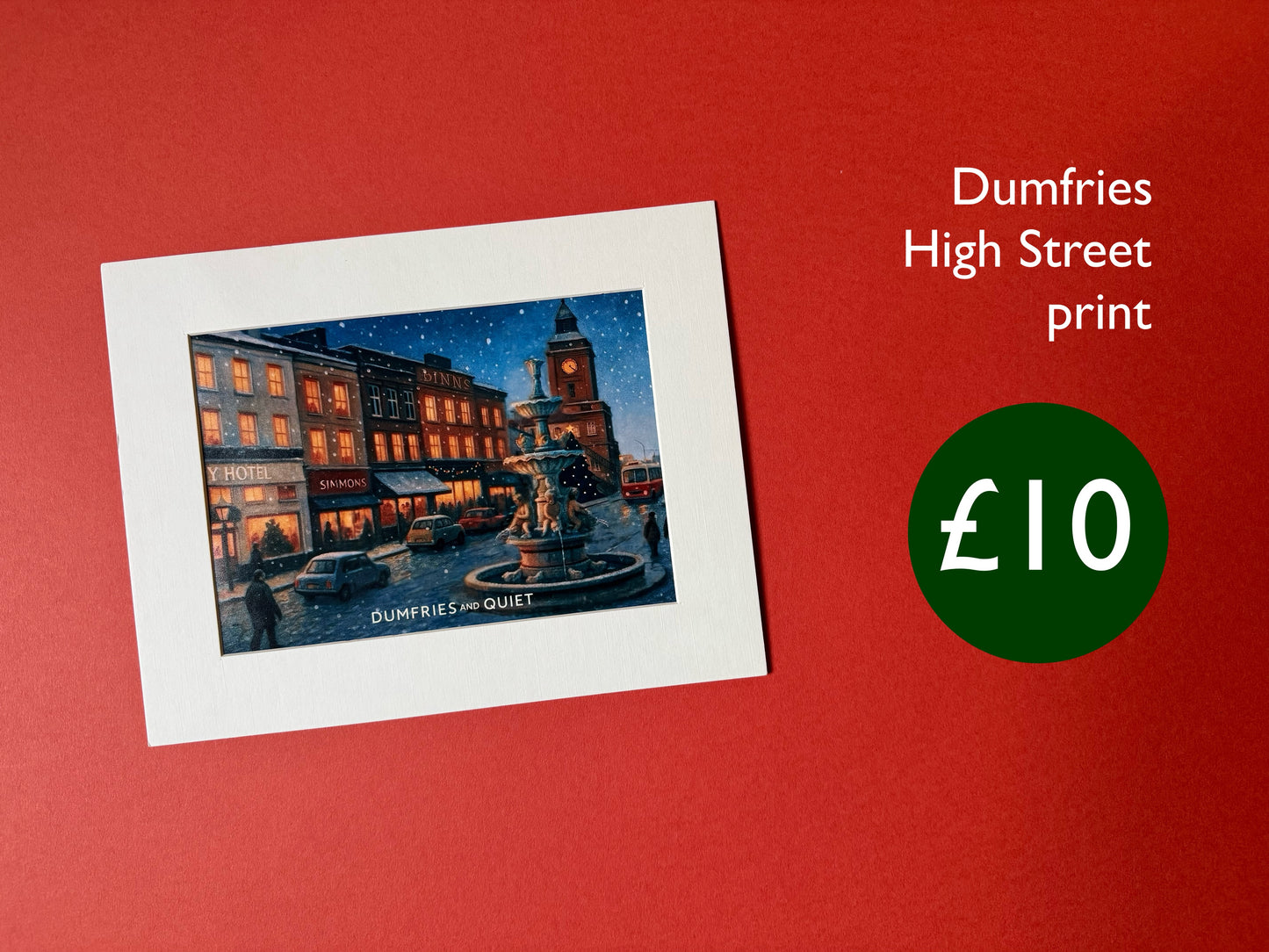 Dumfries High Street print